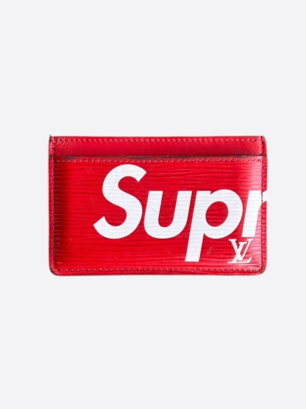 Louis Vuitton Supreme Red & White EPI Cardholder